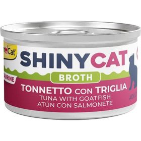 GimCat Shinycat Broth 70 gr Sos İçinde Barbun Balıklı ve Ton Balıklı Kedi Konservesi