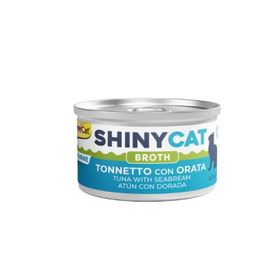 GimCat Shinycat Broth 70 gr Sos İçinde Çipura ve Ton Balıklı Kedi Konservesi