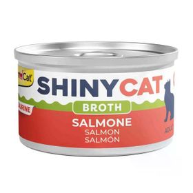 GimCat Shinycat Broth 70 gr Sos İçinde Somonlu Kedi Konservesi