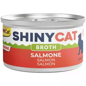 GimCat Shinycat Broth 70 gr Sos İçinde Somonlu Kedi Konservesi