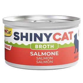 GimCat Shinycat Broth 70 gr Sos İçinde Somonlu Kedi Konservesi