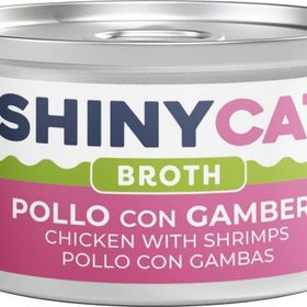 GimCat Shinycat Broth 70 gr Sos İçinde Tavuklu ve Karidesli Kedi Konservesi