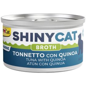GimCat Shinycat Broth 70 gr Sos İçinde Ton Balıklı ve Kinoalı Kedi Konservesi