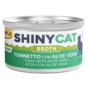 GimCat Shinycat Broth Aleo Veralı Ton Balığı 70 gr Kedi Konservesi