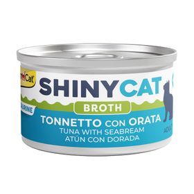 GimCat Shinycat Broth Çipuralı Ton Balığı 70 gr Kedi Konservesi