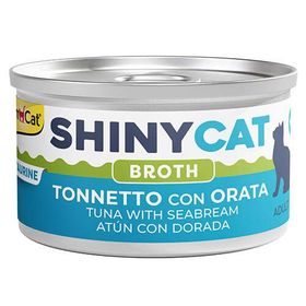 GimCat Shinycat Broth Çipuralı Ton Balığı 70 gr Kedi Konservesi