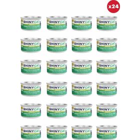GimCat Shinycat Broth Sos İçinde Aloe Veralı Ton Balıklı 24x70 gr Kedi Konservesi