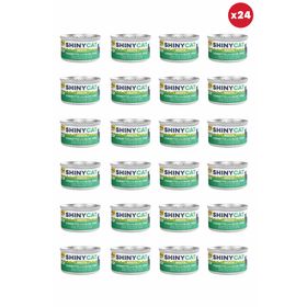 GimCat Shinycat Broth Sos İçinde Aloe Veralı Ton Balıklı 24x70 gr Kedi Konservesi