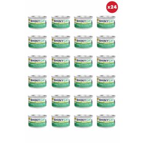 GimCat Shinycat Broth Sos İçinde Aloe Veralı Ton Balıklı 24x70 gr Kedi Konservesi