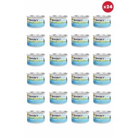 GimCat Shinycat Broth Sos İçinde Ançüezli Ton Balıklı 24x70 gr Kedi Konservesi