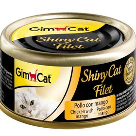 GimCat ShinyCat Fileto Tavuk Mango 6x70 gr Kedi Konserve