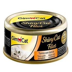 GimCat ShinyCat Fileto Tuna Balıklı Kabaklı 70 gr Kedi Maması