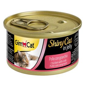 GimCat ShinyCat Jel İçinde Tavuk ve Yengeçli 70 gr Kedi Konserve