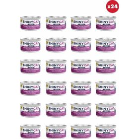 GimCat Shinycat Jelly Jöle İçinde Karidesli Ton Balıklı 24x70 gr Kedi Konservesi