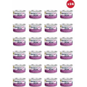 GimCat Shinycat Jelly Jöle İçinde Karidesli Ton Balıklı 24x70 gr Kedi Konservesi