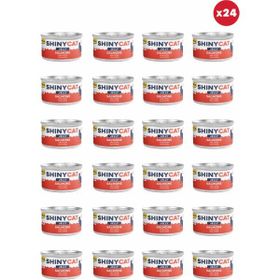 GimCat Shinycat Jelly Jöle İçinde Somon Balıklı 24x70 gr Kedi Konservesi