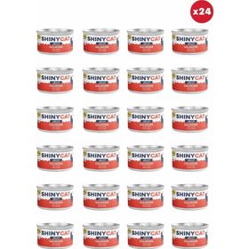 GimCat Shinycat Jelly Jöle İçinde Somon Balıklı 24x70 gr Kedi Konservesi
