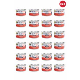 GimCat Shinycat Jelly Jöle İçinde Somon Balıklı 24x70 gr Kedi Konservesi