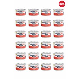 GimCat Shinycat Jelly Jöle İçinde Somon Balıklı 24x70 gr Kedi Konservesi