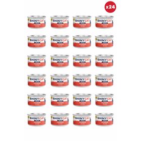 GimCat Shinycat Jelly Jöle İçinde Somon Balıklı 24x70 gr Kedi Konservesi