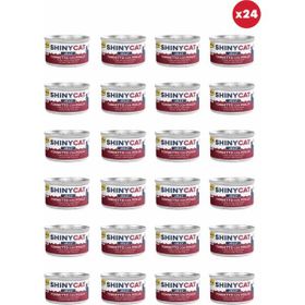 GimCat Shinycat Jelly Jöle İçinde Tavuklu Ton Balıklı 24x70 gr Kedi Konservesi