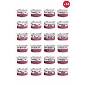 GimCat Shinycat Jelly Jöle İçinde Tavuklu Ton Balıklı 24x70 gr Kedi Konservesi