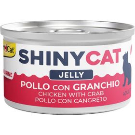 GimCat Shinycat Jelly Jöle İçinde Tavuklu ve Yengeçli 70 gr Yetişkin Kedi Konservesi