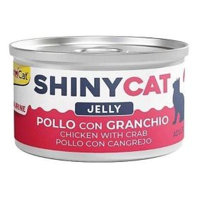 GimCat Shinycat Jelly Jöle İçinde Tavuklu ve Yengeçli 70 gr Yetişkin Kedi Konservesi