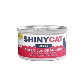 GimCat Shinycat Jelly Jöle İçinde Tavuklu ve Yengeçli 70 gr Yetişkin Kedi Konservesi