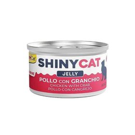 GimCat Shinycat Jelly Jöle İçinde Tavuklu ve Yengeçli 70 gr Yetişkin Kedi Konservesi