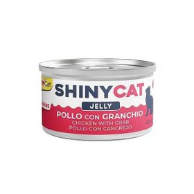 GimCat Shinycat Jelly Jöle İçinde Tavuklu ve Yengeçli 70 gr Yetişkin Kedi Konservesi