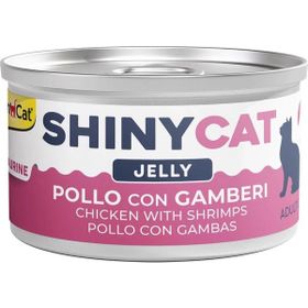 GimCat Shinycat Jöle İçinde Tavuklu ve Karidesli 70 gr 24 Adet Kedi Konservesi