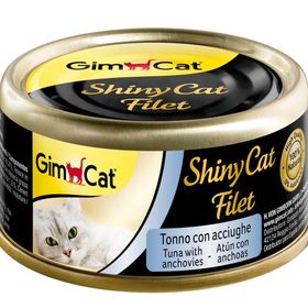 GimCat ShinyCat Kıyılmış Fileto Tuna Ançuez 70 gr Kedi Maması