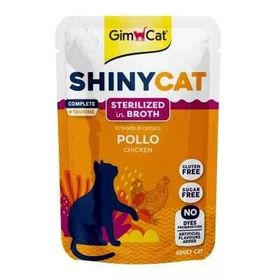 GimCat Shinycat Pouch Tavuklu Kısırlaştırılmış Kediler İçin 70 gr Yetişkin Kedi Çorbası
