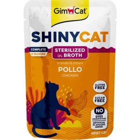 GimCat Shinycat Pouch Tavuklu Kısırlaştırılmış Kediler İçin 70 gr Yetişkin Kedi Çorbası