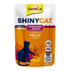 GimCat Shinycat Pouch Tavuklu Kısırlaştırılmış Kediler İçin 70 gr Yetişkin Kedi Çorbası