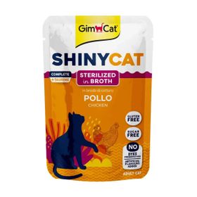 GimCat Shinycat Pouch Tavuklu Kısırlaştırılmış Kediler İçin 70 gr Yetişkin Kedi Çorbası