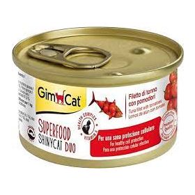 GimCat Shinycat Superfood Ton Balıklı ve Domatesli 70 gr Kedi Konservesi