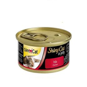 GimCat Shinycat Tavuklu 12x70 gr Konserve Kedi Maması