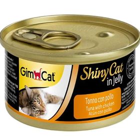 GimCat ShinyCat Ton Balıklı ve Tavuk Etli 70 gr Kedi Konserve