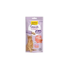 GimCat Snack Cream Duo Somon ve Domates 6x15 gr Ek Besin Kedi Ödülü