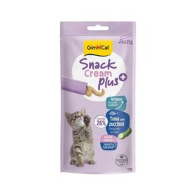 GimCat Snack Cream Kitten Ton Balıklı ve Kabaklı 6x15 gr Kedi Ödülü