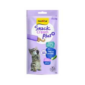 GimCat Snack Cream Kitten Ton Balıklı ve Kabaklı 6x15 gr Kedi Ödülü