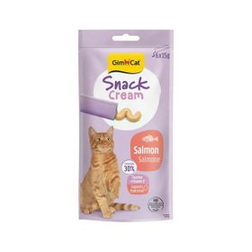 GimCat Snack Cream Somonlu 6x15 gr Ek Besin Kedi Ödülü