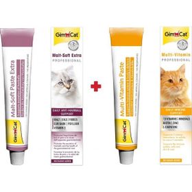 GimCat Soft Extra 20 gr Malt + 20 gr Multivitamin Set