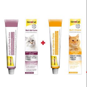 GimCat Soft Extra 20 gr Malt + 20 gr Multivitamin Set
