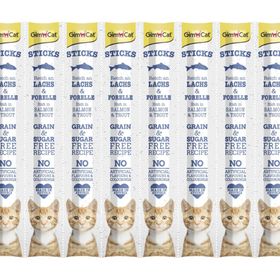 GimCat Somonlu ve Alabalıklı Tahılsız 10x5 gr Kedi Ödül Çubukları