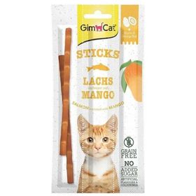 GimCat Sticks 15 gr 3 Adet Somonlu ve Mangolu Kedi Ödül Çubuğu