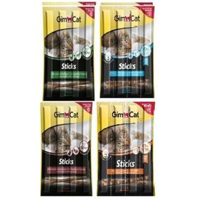 GimCat Sticks 4'lü Çeşitli Kedi Çubuk Ödülü