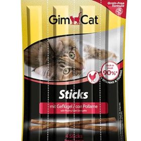 GimCat Stıcks Kümes Hayvanlı Tahılsız Çubuk 20 g Kedi Ödülü